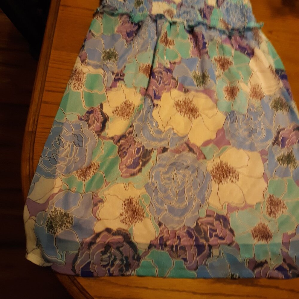 Tulle Strapless Sundress Size Large  Vintage